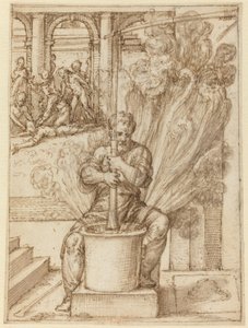 Étude pour un homme faisant une explosion - Giulio Bonasone