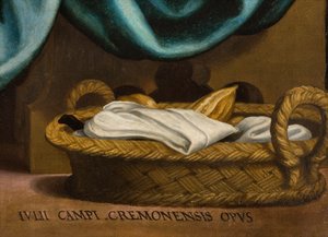 Chapelle du Saint-Sacrement, Deuxième travée côté nord, Giulio Campi, Dernière Cène, (détail) 1569 - Giulio Campi