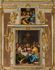 Chapelle du Saint-Sacrement, Deuxième travée côté nord, Giulio Campi, La Cène 1569, Giulio Campi, Souper dans la maison de Simon 1569 - Giulio Campi
