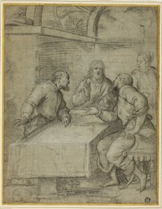 Étude pour le Souper à Emmaüs - Giulio Campi