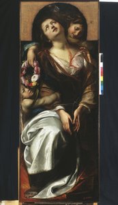 St. Cécile avec deux anges - Giulio Cesare Procaccini