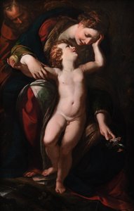 La Sainte Famille. Le repos pendant la fuite en Égypte - Giulio Cesare Procaccini