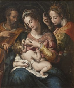 La Sainte Famille avec Sainte Catherine, vers 1600