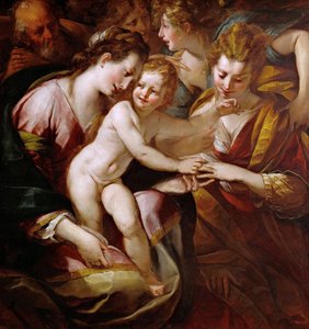 Le Mariage mystique de Sainte Catherine, vers 1616-1618
