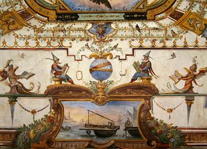 Panneau de plafond du Stanzino delle Matematiche - Giulio Parigi