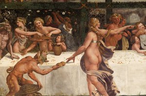 Festin de mariage de Cupidon et Psyché (détail)