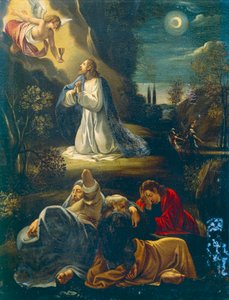 Jésus dans le jardin, scène de la Passion de Jésus par Giuseppe Cesari