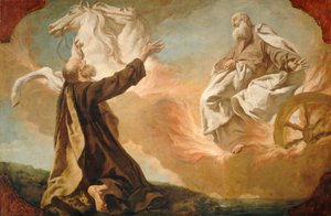 Élie emporté dans un char de feu, vers 1740-1755