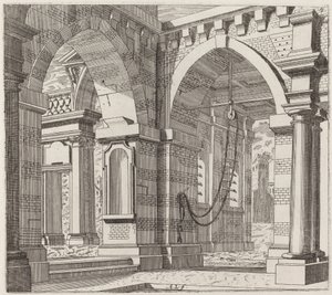Fantaisie architecturale avec portails voûtés