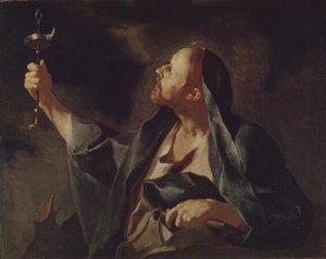 Un homme avec une lampe et un fouet Le Prophète Sophonie