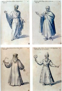 Conception de costumes pour figures classiques, 16e siècle - Giuseppe Arcimboldi