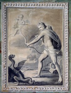 Apollon tuant le serpent Python - Giuseppe Bacigalupo