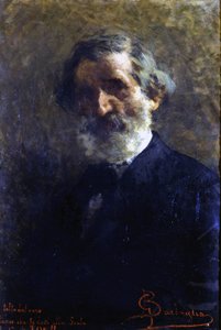 Portrait de Giuseppe Verdi (1813-1901), compositeur italien par Barbaglia - Giuseppe Barbaglia