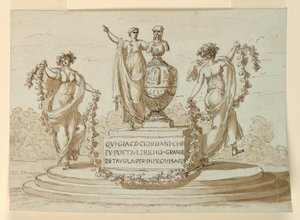 Monument sépulcral pour le poète Pietro Giodani - Giuseppe Barberi