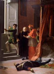 Mort du duc de Florence Alessandro de Medici tué par Lorenzino de Medici - Giuseppe Bellucci