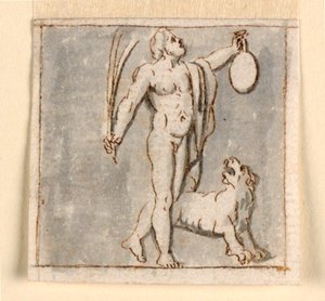 Dionysos avec panthère - Giuseppe Bernardino Bison