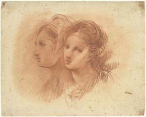 Deux têtes de femmes