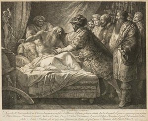 Allégorie de la peinture La mort de Léonard de Vinci, vers 1790 - Giuseppe Cades