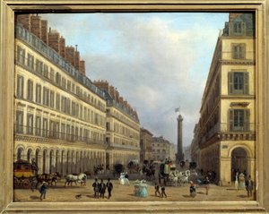 Rue Castiglione à Paris en 1829