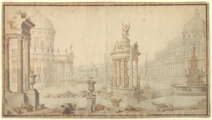 Design de scène : Fantaisie architecturale - Giuseppe Galli Bibiena
