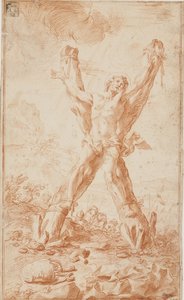 Crucifixion de Saint André (ou Saint Pantaleon?) - Giuseppe Ghezzi