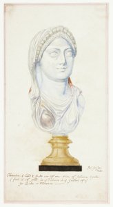 Tête de Cléopâtre en agate