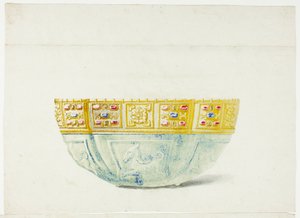 Coupe ornée de bijoux dans le Trésor de Saint-Marc, Venise