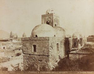 Église de San Giovanni degli Eremiti à Palerme, détail des dômes - Giuseppe Incorpora