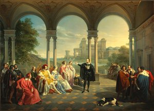 Torquato Tasso lit La Jérusalem délivrée à la cour de Ferrare