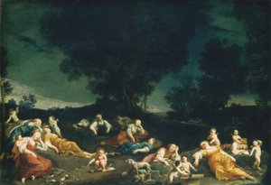 Cupidons désarmant des nymphes endormies, vers 1690-1705 - Giuseppe Maria Crespi