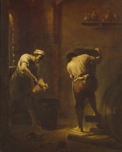 Scène dans la cave, ca 1710-1715 - Giuseppe Maria Crespi