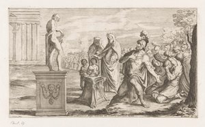 Énée offre un taureau à Apollon - Giuseppe Maria Mitelli