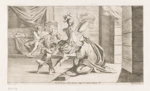 Énée part pour la bataille (Omzwervingen van Aeneas, série) - Giuseppe Maria Mitelli