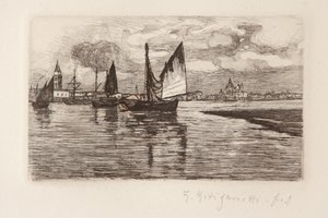 Bateaux dans la lagune