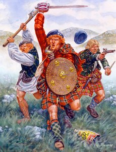 Dernière rébellion jacobite : la charge des Highlanders à la bataille de Culloden en 1746 - Giuseppe Rava