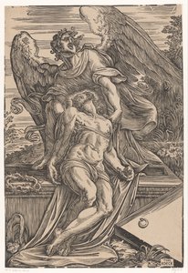 Ange avec le corps du Christ - Giuseppe Scolari