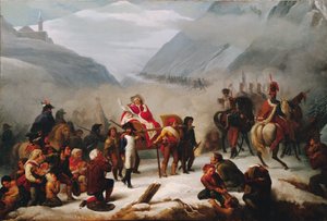 Le pape Pie VII traverse les Alpes