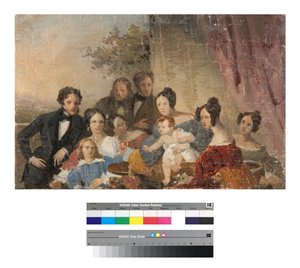 Famille Sinigallia, esquisse, années 1840