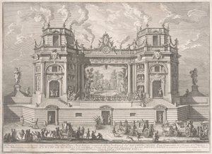 La Seconde Machine pour la Chinea de 1761 : Un Magnifique Théâtre - Giuseppe Vasi