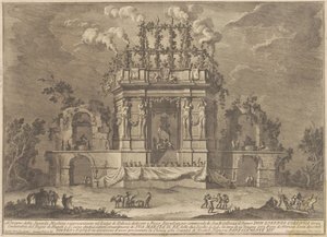 La Seconde Machine pour la Chinea de 1771 : Un palais de plaisir dédié à Bacchus