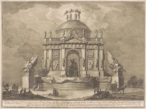 La Prima Macchina pour la Chinea de 1773 : Le Temple de la Paix