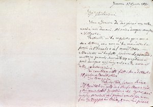 Lettre manuscrite de Giuseppe Verdi à l