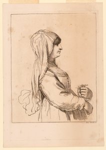 Femme avec un chapelet - Giuseppe Zocchi