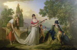 Scène allégorique romantique