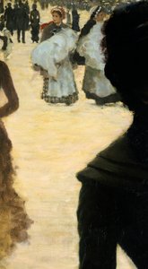 Retour du Bois de Boulogne, Dame avec un chien (détail) - Giuseppe or Joseph de Nittis