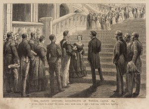 La reine Victoria recevant le roi Louis-Philippe au château de Windsor