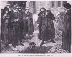 Scène aux funérailles de Chillingworth AD 1644