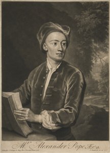 Alexander Pope, pub. 1716 - Godfrey Kneller