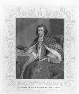 Gilbert Burnet, évêque de Salisbury, gravé par H. Robinson