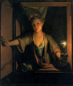Une fille à la fenêtre, 1663-1700 - Godfried Schalcken